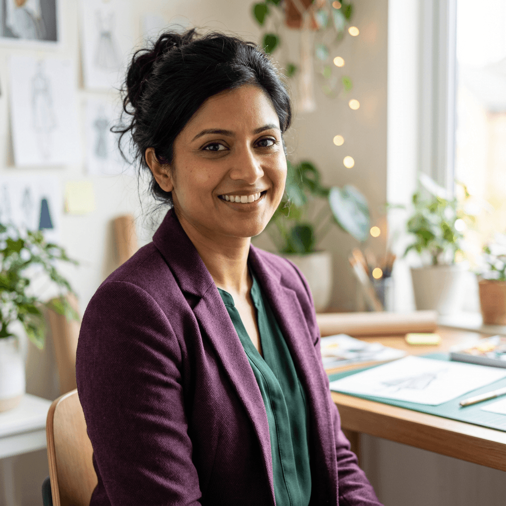 Female professional in her 30s smiling
